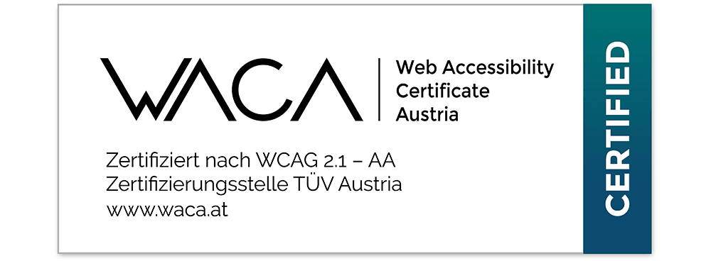 WACA_Web_Accessibility_Austria_Zertifizierungsstelle_TUV_AUSTRIA_Badge_Certified_500x560px.png